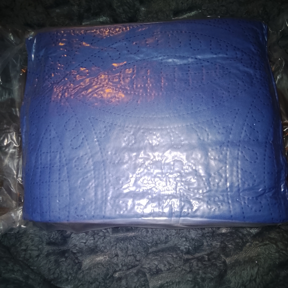 Blue Quilted Blanket